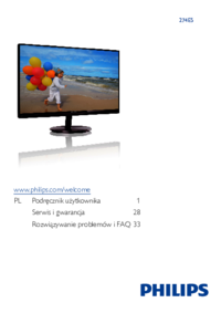 Aby wyświetlić dokument Philips 274E5QHSB/01 Instrukcja Użytkownika